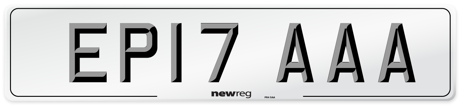EP17 AAA Number Plate from New Reg